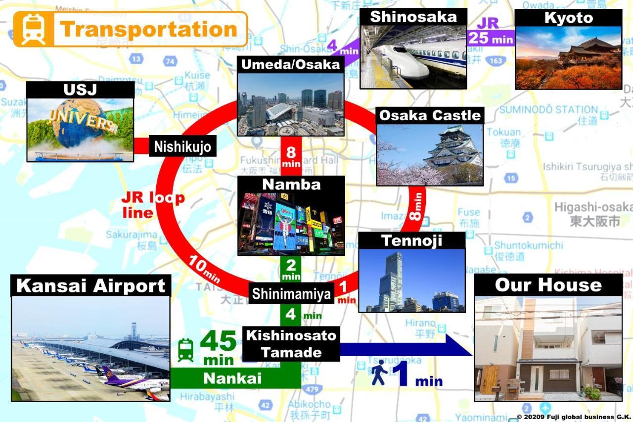 Prestige Suites Osaka Kishinosato-Tamade Экстерьер фото